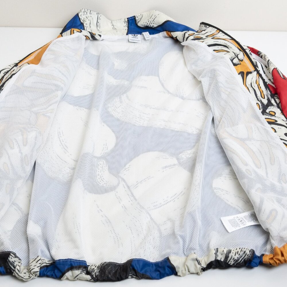 Adidas x Farm Rio Windbreaker Jacket Tropical Print Monstera Pineapple - Picture 15 of 16